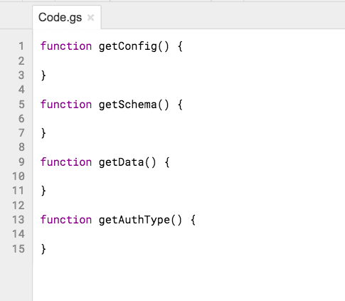  create connector skelton 