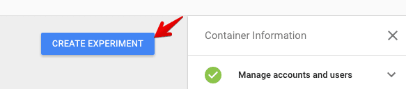 create experiment optimize 