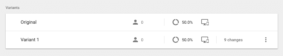  create a new variant 