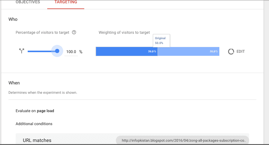  select your targeting 