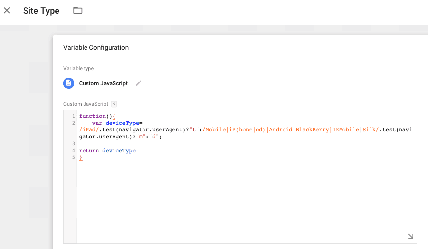  criteo site type variable 