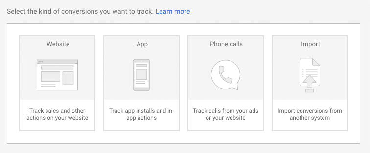  select conversion source as website 