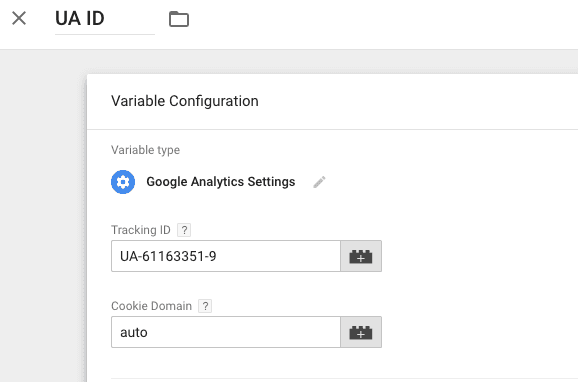  google analytics variable 