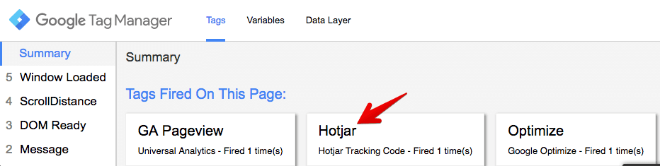 preview hotjar tag