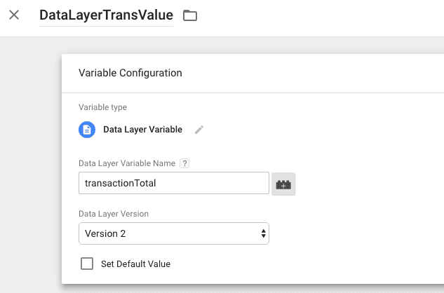  create datalayer variable 