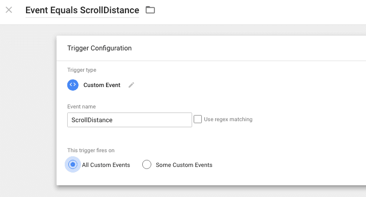  create custom event trigger 