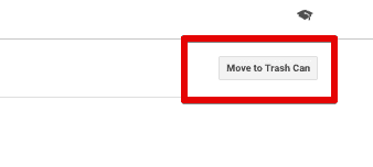  google analytics move to trash 