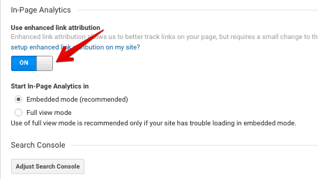  enable enhanced link attribution 