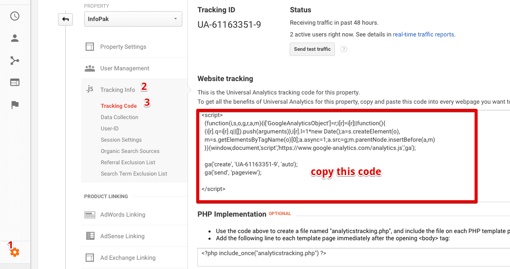  analytics tracking code 