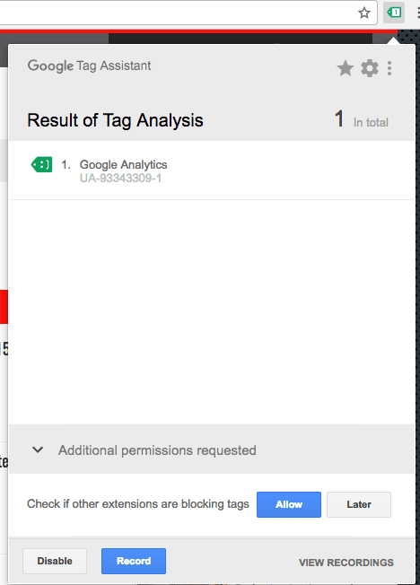  google tag assistant 