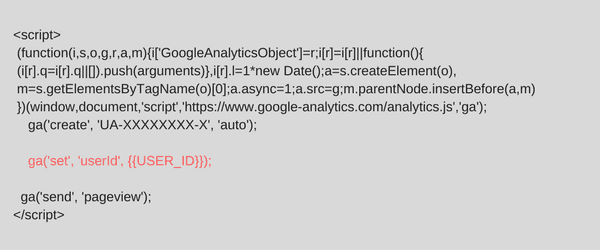  change analytics tracking code 
