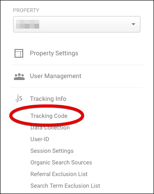  click on tracking code 