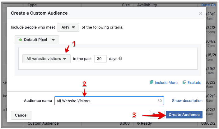  all website visitors audience 
