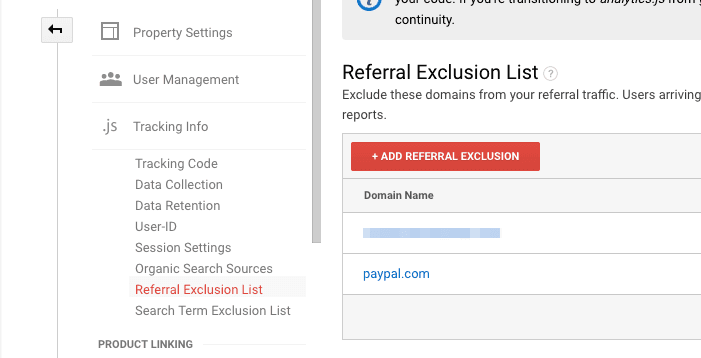  referral exclusion list 