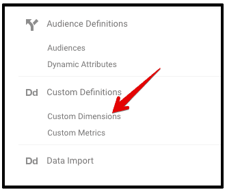  create custom dimension 