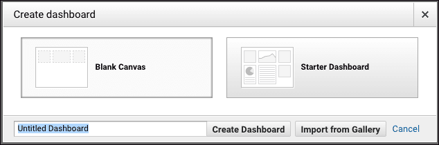  create custom dashboards 