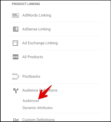  create audience google analytics 