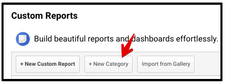  create category custom reports 