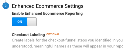  enable enhanced ecommerce 