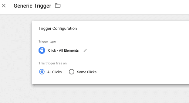  create a generic trigger 