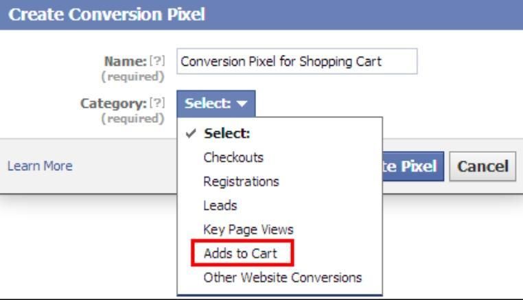  create conversion pixel 