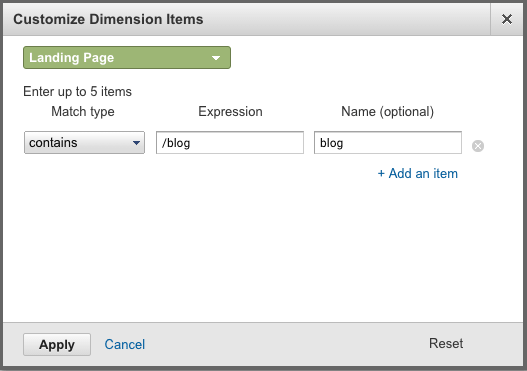  customize dimension behavior flow 