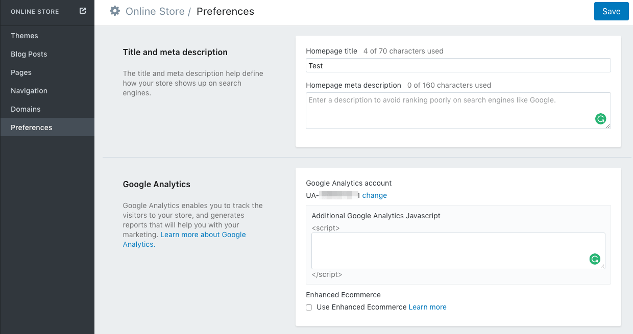 enable enhanced ecommerce shopify 
