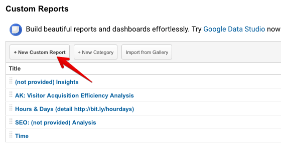  create custom report 
