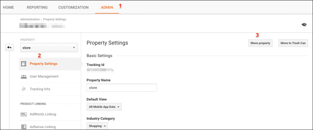  click move property button 