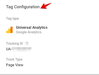  tag configuration GTM 