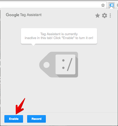  enable google tag assistant 