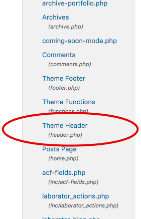  on which page to add ga tracking code on wordpress 