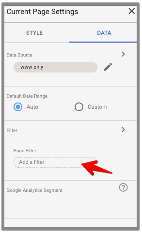  add filter on current page 