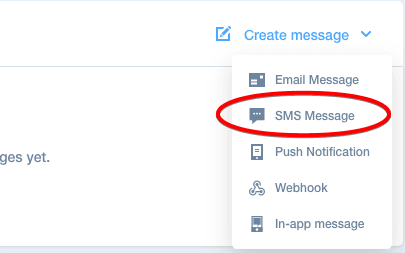 create a mixpanel message