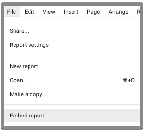  embed report 