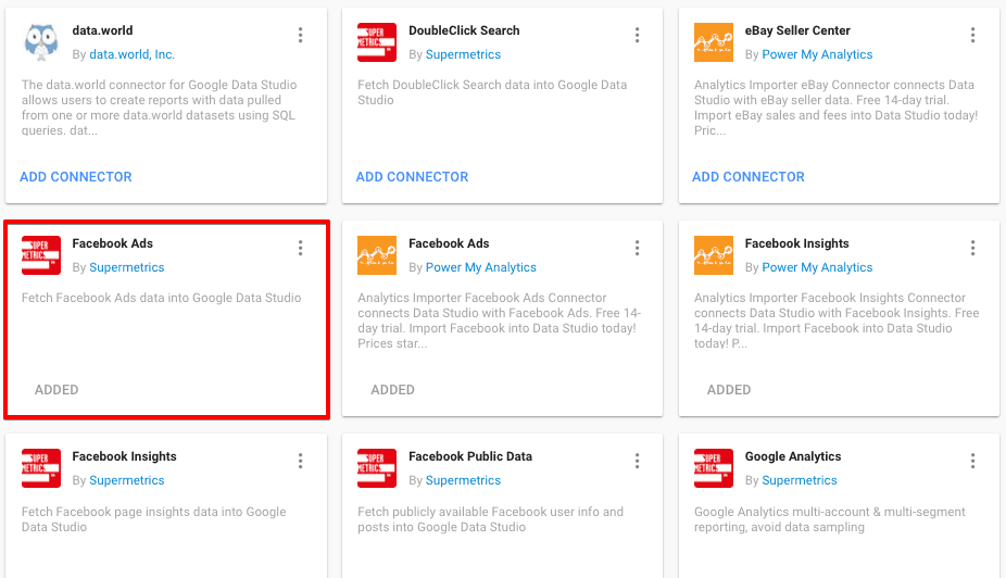  facebook ads connector 