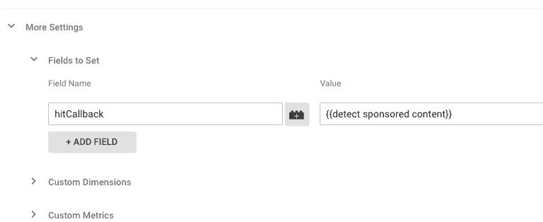  set hitcallback in pageview tag 