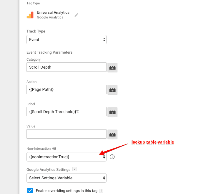  set non-interaction true for 0% 