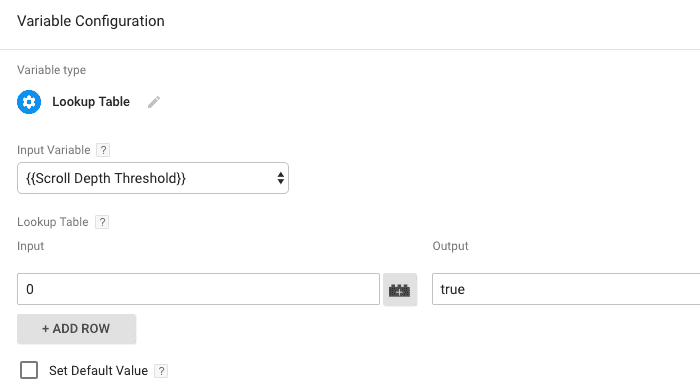  create a lookup table 