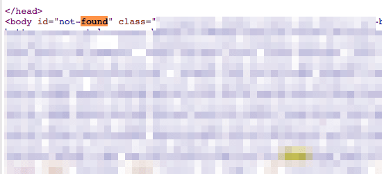  404 not found message 