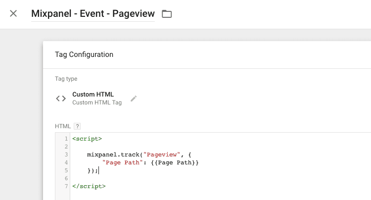  mixpanel pageveiw tag 
