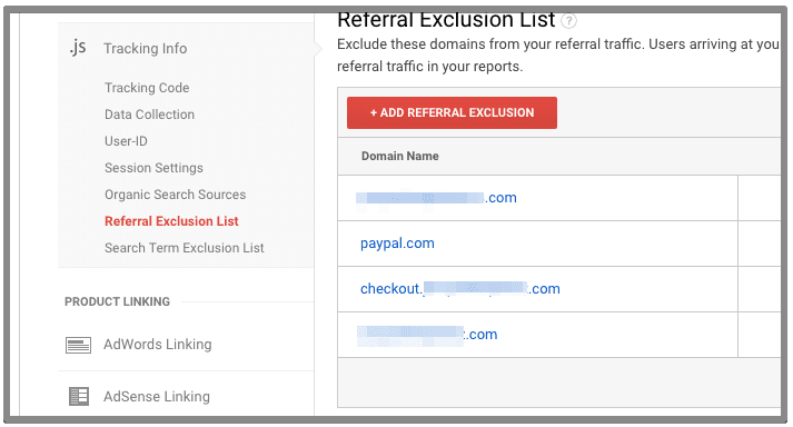  referral exclusion list 