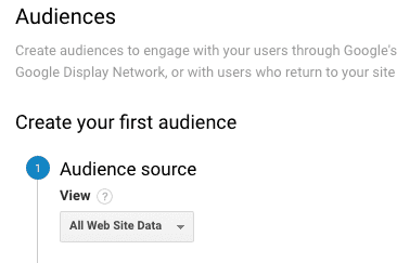  create audience 