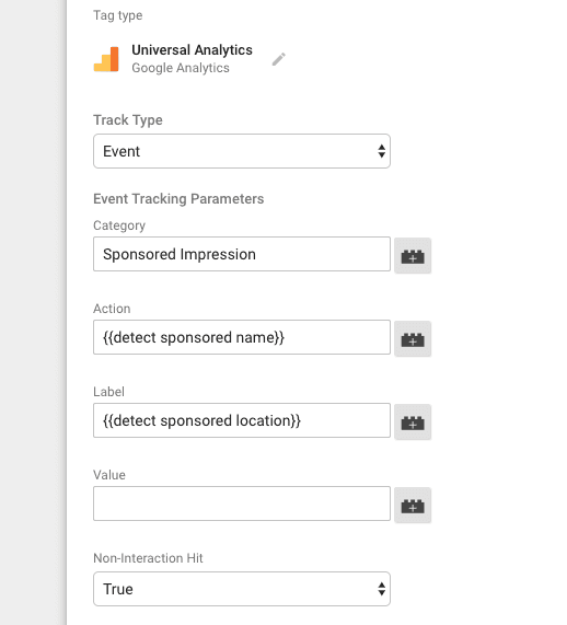  banner impression event tag 