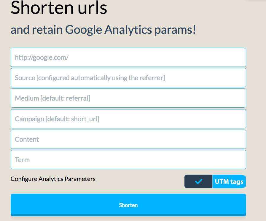 utm.io url shortner 